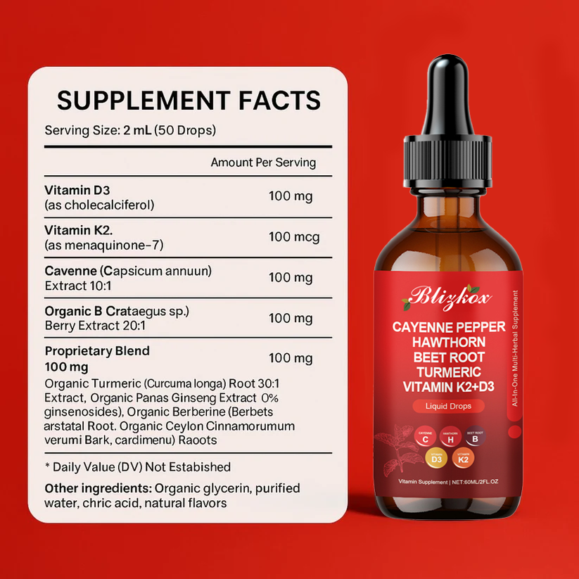 ðBlizkox® Multivitamins&Cayenne Pepper Supplement Daily Drops 2.0(ðšââïžððð«ð¯ðð«ð ðððð¢ððð¥ ððð¡ðšðšð¥ ððððšðŠðŠðð§ðððäžšâ€ïžâð¥)