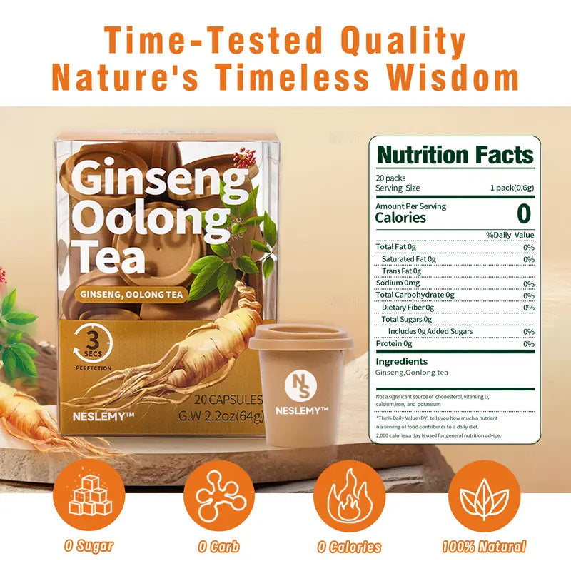 NESLEMY™ Ginseng Oolong Energy & Strength Tea — Boost Your Vitality-1