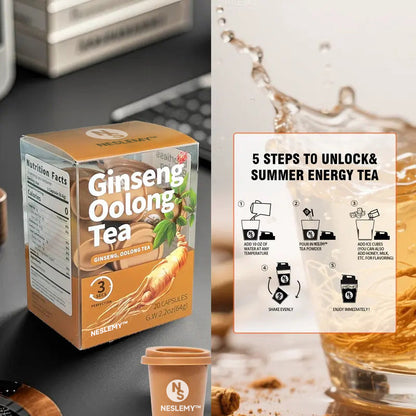 NESLEMY™ Ginseng Oolong Energy & Strength Tea — Boost Your Vitality